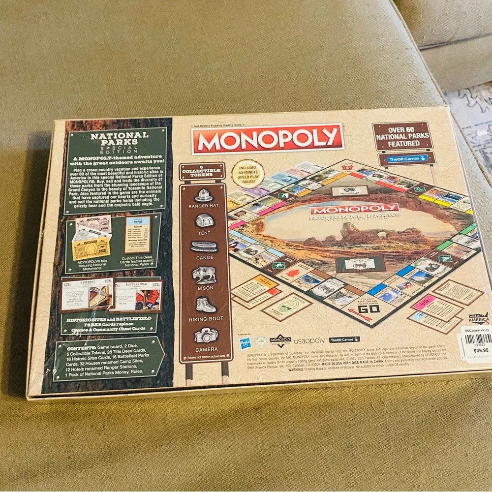 NIB SEALED Monopoly National Parks Special Edition Collectible Pieces